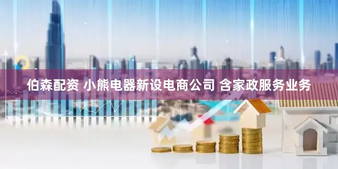 伯森配资 小熊电器新设电商公司 含家政服务业务