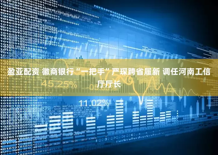 盈亚配资 徽商银行“一把手”严琛跨省履新 调任河南工信厅厅长