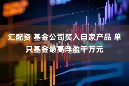 汇配资 基金公司买入自家产品 单只基金最高浮盈千万元